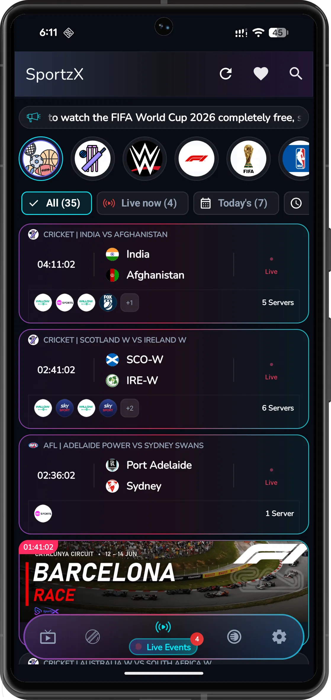 SportzX App Screenshot-1